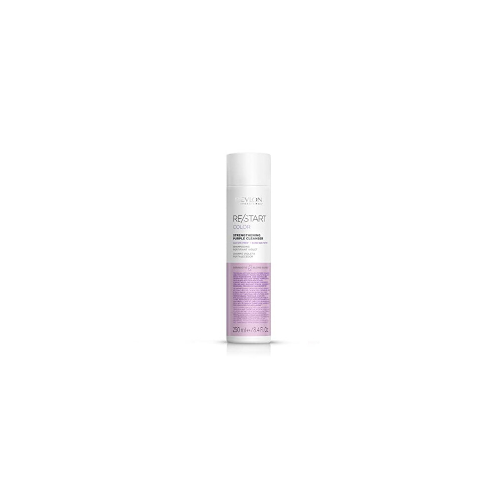 Revlon Color Strengthening Cleanser Shampoo Hair Treatment For Maintaining & Neutralising Bleached Hair (250Ml) Unisex Purple