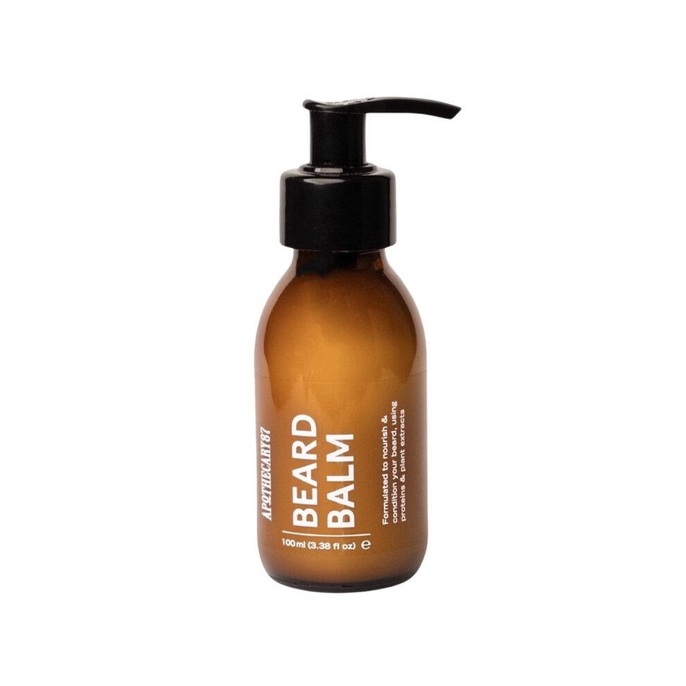 Apothecary 87 Beard Balm | Premium Formulation With Plant Extracts | Lightweight Beard & Skin Moisturiser, Nourishes, Softens And