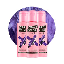 Vibrant Hot Purple Semi-Permanent Trio Hair Dye. Highly Pigmented Royal Purple Conditioning & Oil Nourishing Vegan