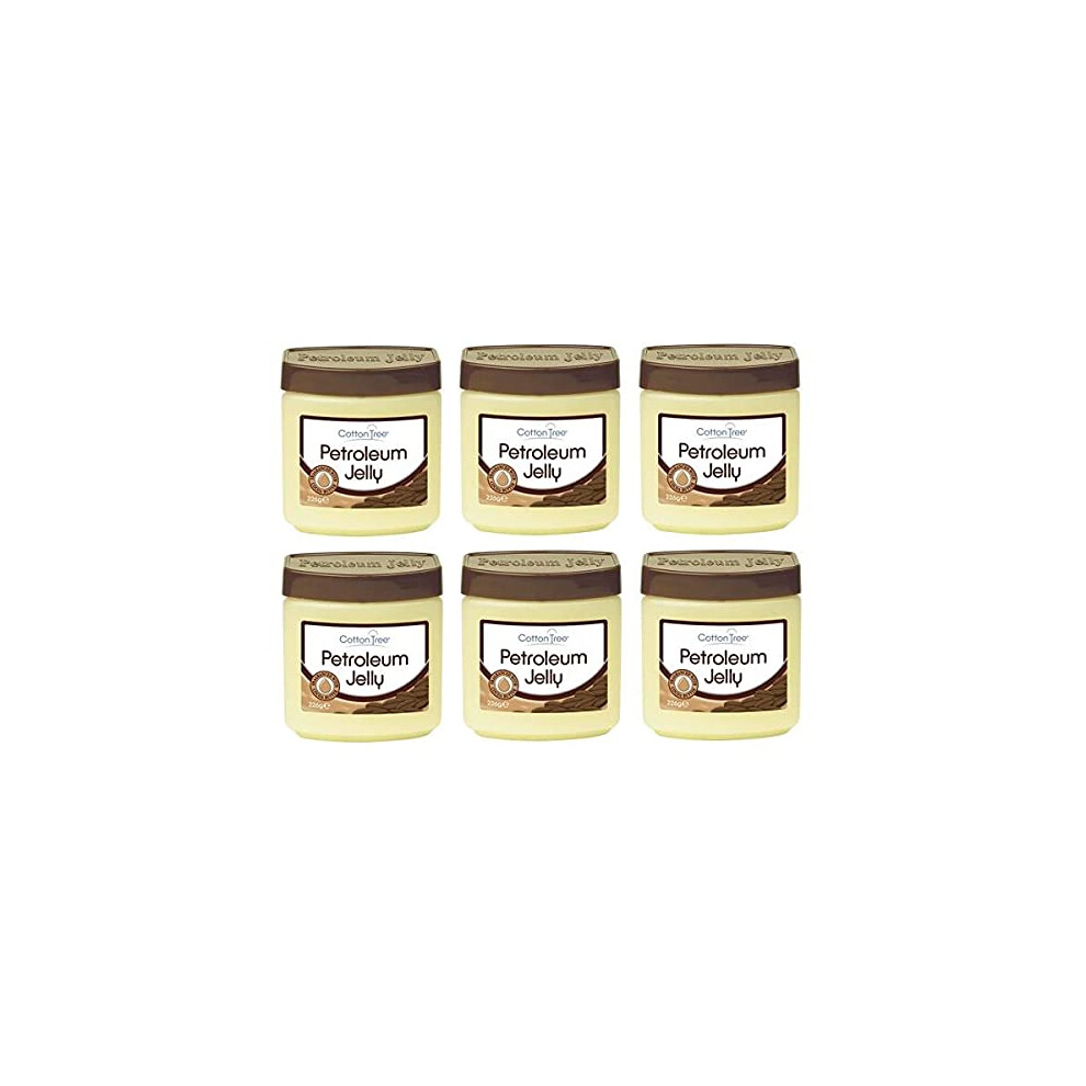 Cotton Tree 6 X Petroleum Jelly Fragranced With Cocoa Butter 226G