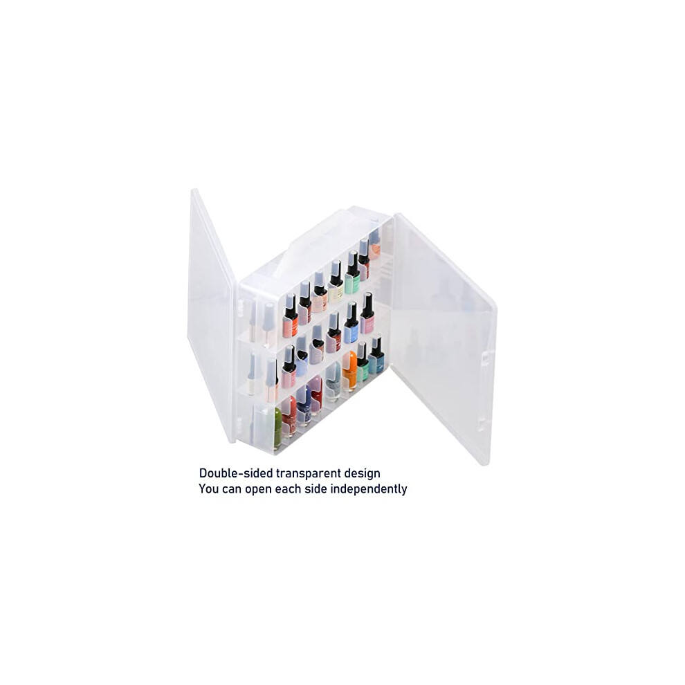 universal-nail-polish-cosmetic-organizers-case-holder--48-bottles-clear-double-sided-storage-box-case-transparent