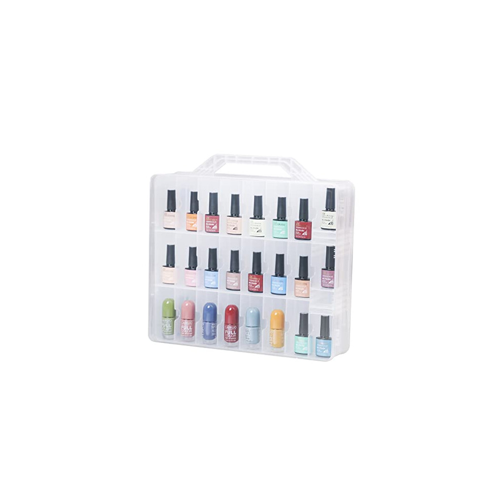 universal-nail-polish-cosmetic-organizers-case-holder--48-bottles-clear-double-sided-storage-box-case-transparent