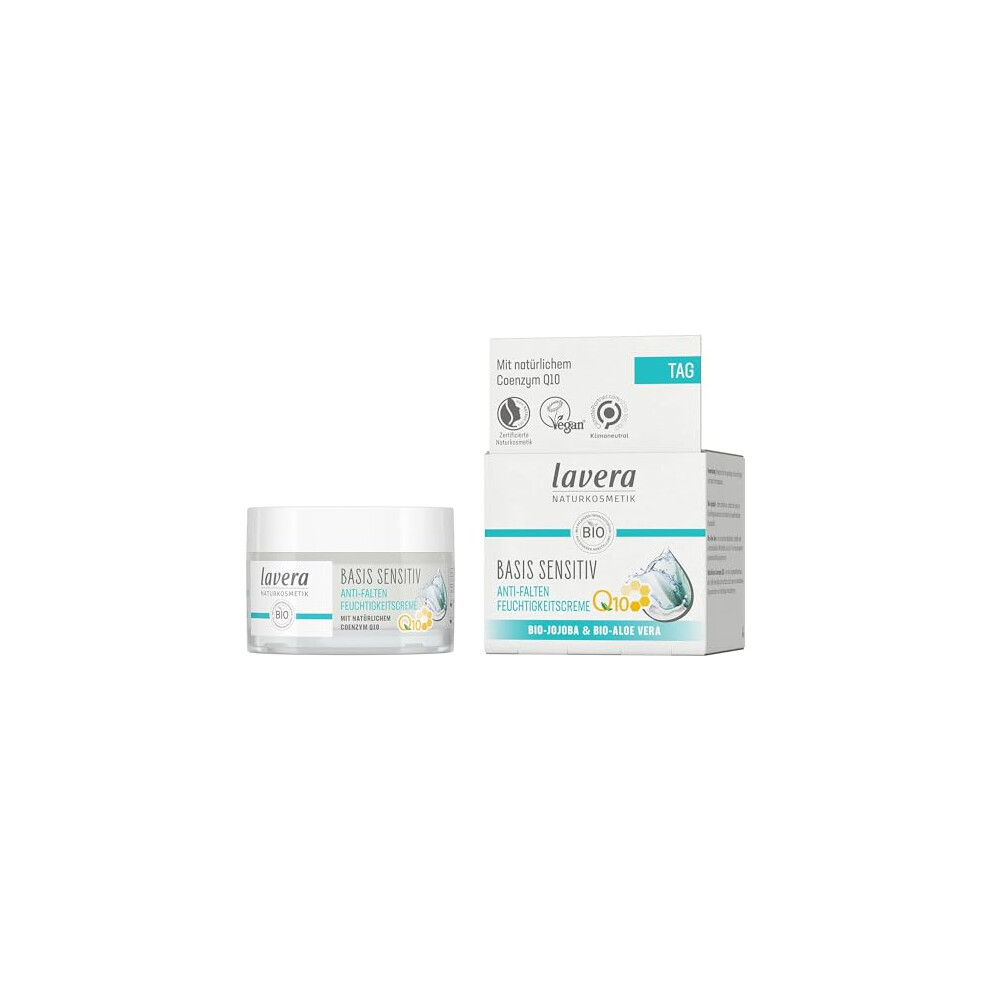 Lavera Cream Moisturising Q10 - Reduces Wrinkles - Moisturising - Anti-Ageing Day - Organic - Vegan - Certified Natural