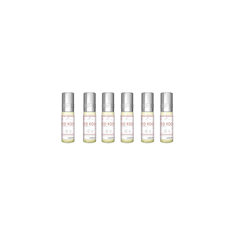 Red Rose Perfume Oil - 6 x 6ml by Al Rehab