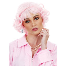 ALLAURA - Rosa Fransk Peruk 50's Karaktärsperuker för Rosa Damer