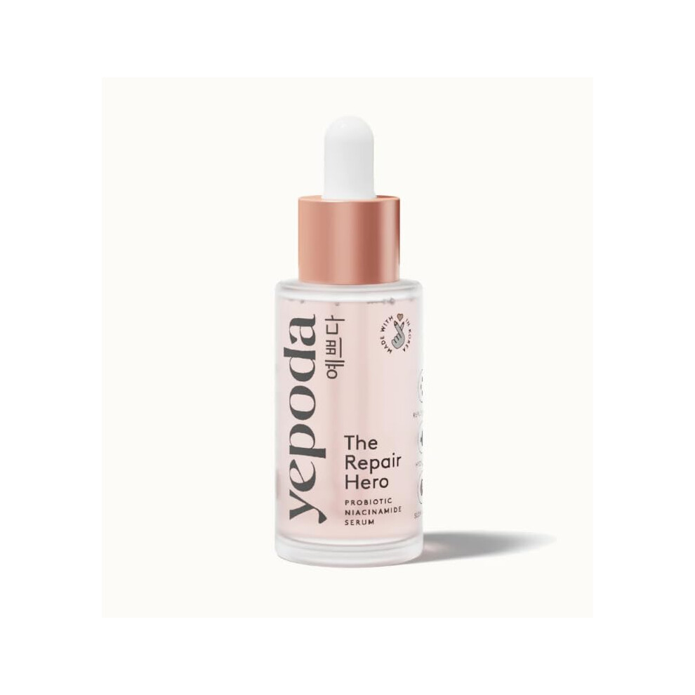 Yepoda Facial Serum - The Repair Hero, Niacinamide For Bright Skin, Vitamin B12, Polyglutamic Acid, And Peptides, Hyaluronic