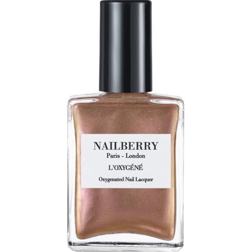 Nailberry Nailberry L'Oxygéné Oxygenated Nagellack | Stargazer | Irisierendes Roségold Metallic