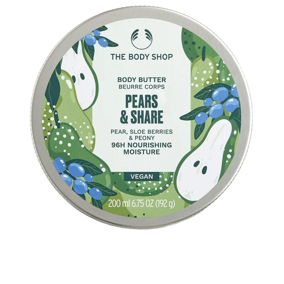 Pears & Share - Pear, Sloe Berries & Peony 200ml Body Butter - Vegan