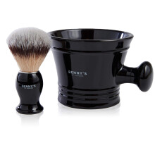 Shaving Brush & Bowl Gift Set | BENNY'S | Luxury Quality | Men's Gift Idea | Ideal for Travel | Shaving Bowl & Shaving