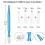 Eyebrow Microblading Kit, Fenshine Permanent Microblading Tattoo Practice Kit Microblading Needling Pen Set with Blades 3