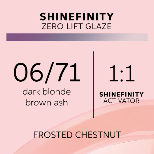 Wella Wella Shinefinity Zero Lift Glaze 60 ml 06/71 Frosted Chestnut 2