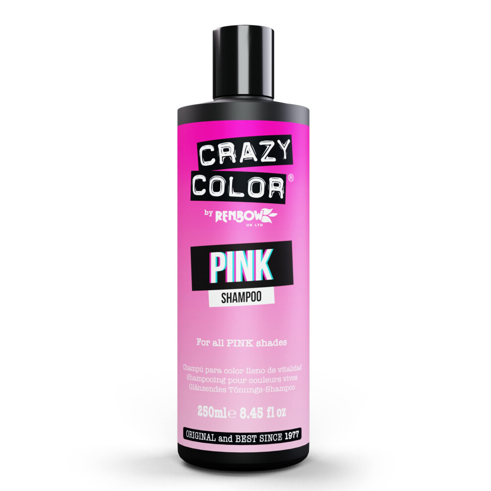 Crazy Color Pink Vibrant Color Shampoo - For Unisex 8.45 Oz