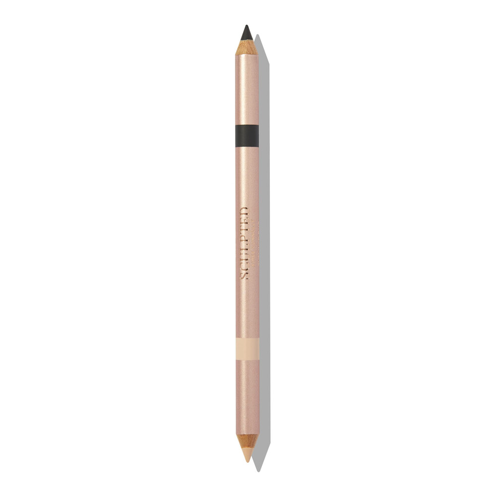 Sculpted By Aimee Connolly Cream Brighten & Define Kohl Eyeliner Pencil Duo From Sculpted By Aimee (Brown/Nude) - Travel-Friendly Vegan 2-In-1 Nude