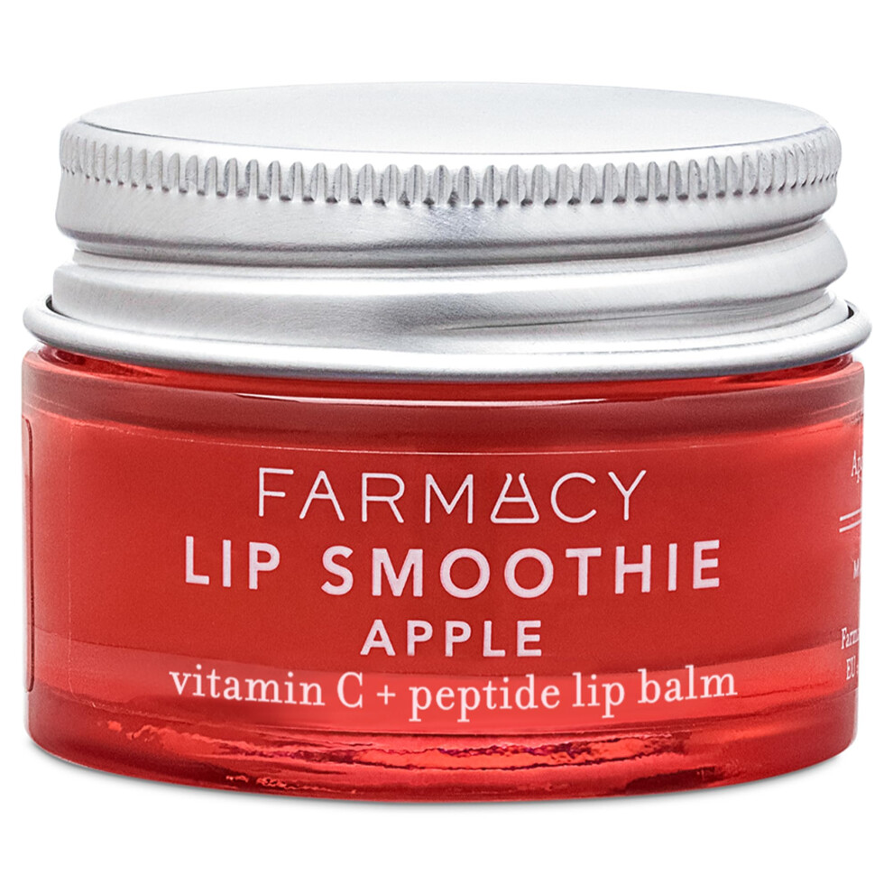 Farmacy Lip Smoothie Peptide Lip Balm - Lip Moisturizer & Plumper With Vitamin C - Apple Scented With High Gloss Finish
