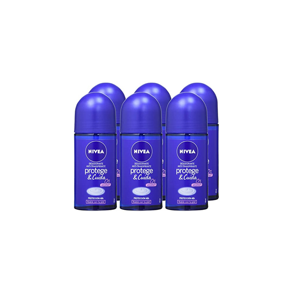 Nivea Roll-On Protection & Care 50 ml Pack of 6