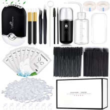 Eyelash Extension Supplies USB Air Conditioning Blower Facial Mister Lash Tweezers Mirror Mascara Brush Lash Shampoo