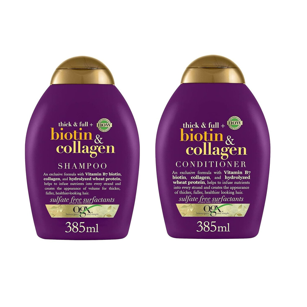 Organix Shampoo Biotin & Collagen 385 ml (Pack of 2)