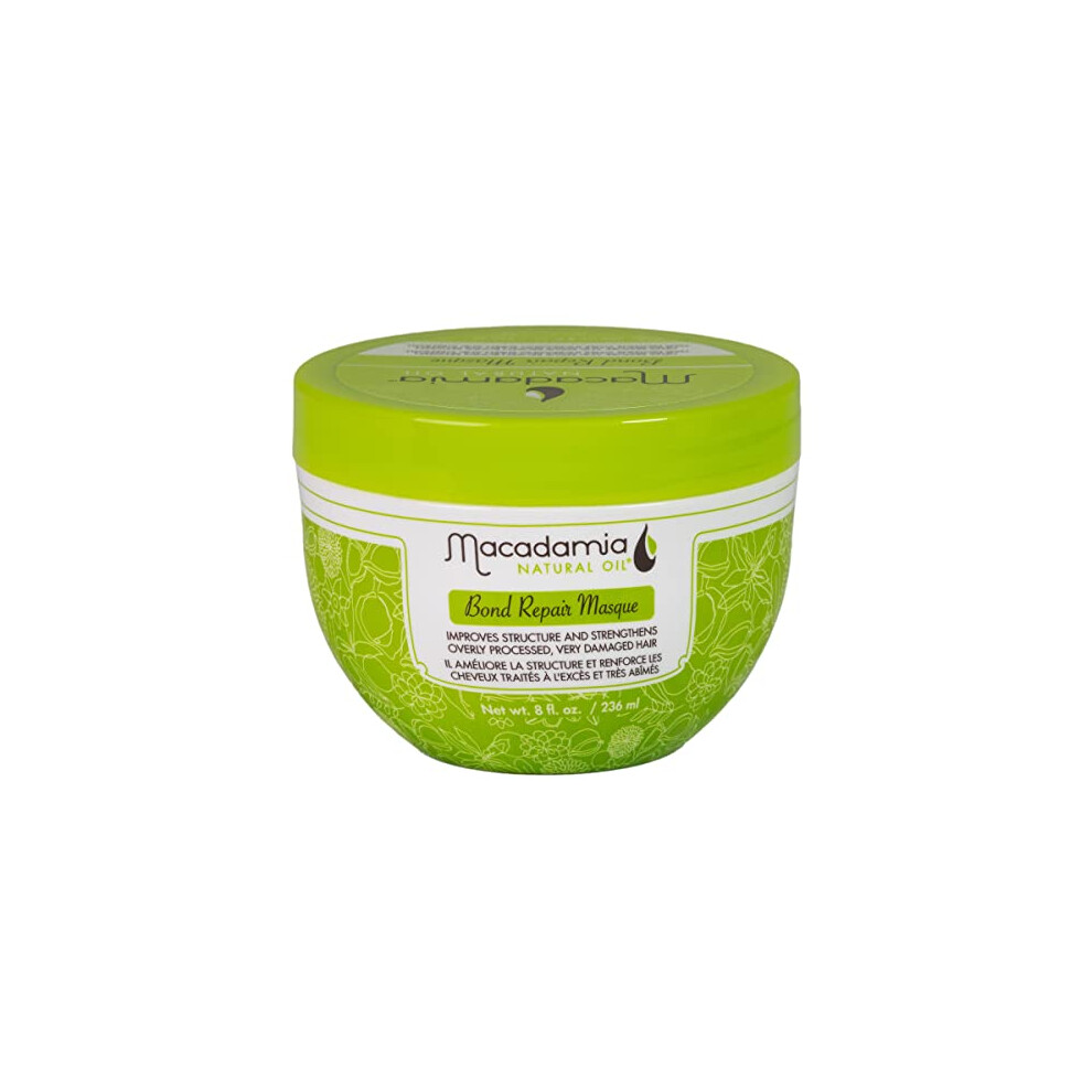 Bond repair mask helps revive and strengthen overly processed, damaged hair formulated with naturally-derived amino