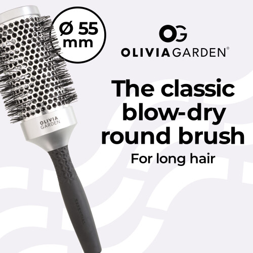 Olivia Garden Essential Blowout Classique Argent 55 1