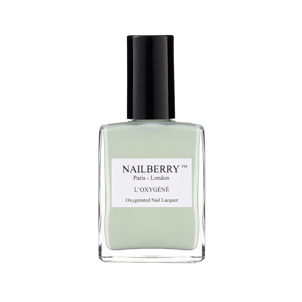 Nailberry L'oxygã©Nã© Oxygenated Nail Lacquer | Minty Fresh, 15 Ml | Polish For A Healthier Manicure & Long Lasting Colour |