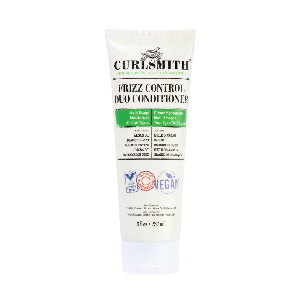 Curlsmith - Frizz Control Duo Hair Conditioner, Nourishing Rinse Out Or Leave In, Detangling, Smoothing, For All Curl Types, Vegan