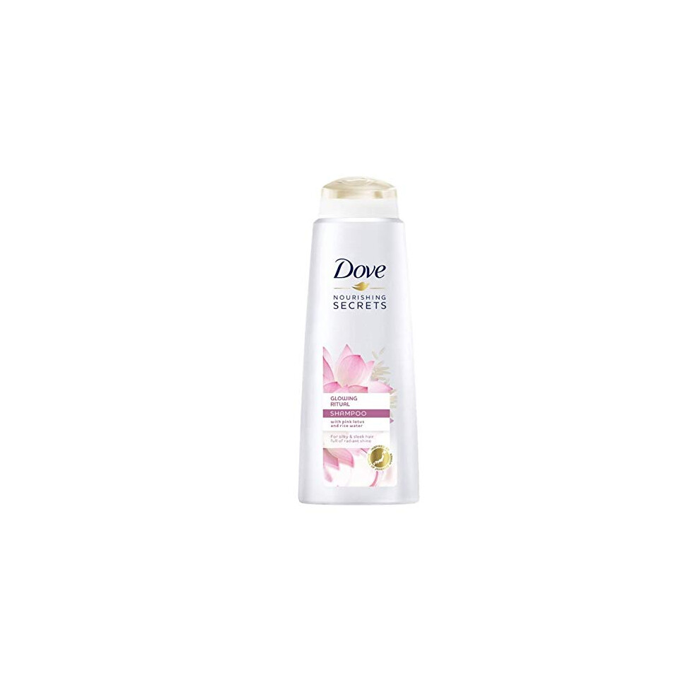 3 x Dove Shampoo - Glowing Ritual Lotus Flower - for silky and smooth hair, 250 ml