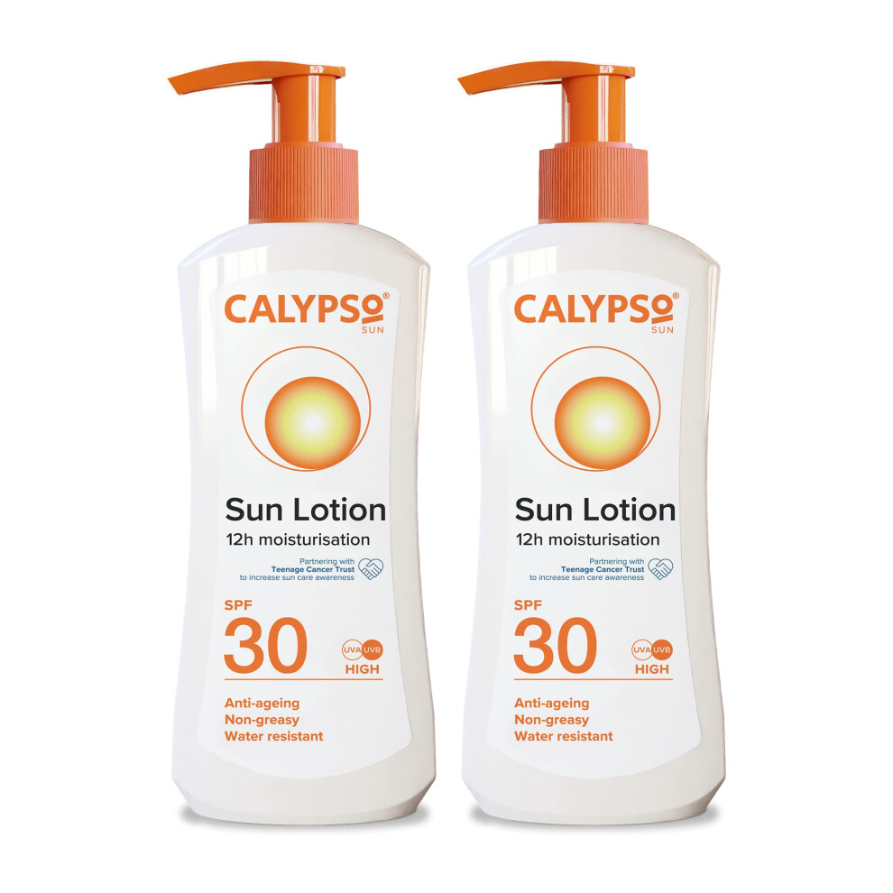 Sun Lotion SPF30 - Multipack 2  200ml Ç 24 hour Moisturising, Water Resistant Sunscreen, Anti Ageing, High UVA and