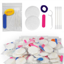 50 Pack Disposable Hotels Cosmetic Vanity Kit, Individually Wrapped Amenities Hospitality Makeup Set Accessories for