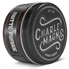charlemagne Premium Matte Pomade - Starker Halt - Edler Duft - Matt Look Finish f r das Haar - Matt Hair Wax for MenMen - 100 ml - Haarcreme Ma