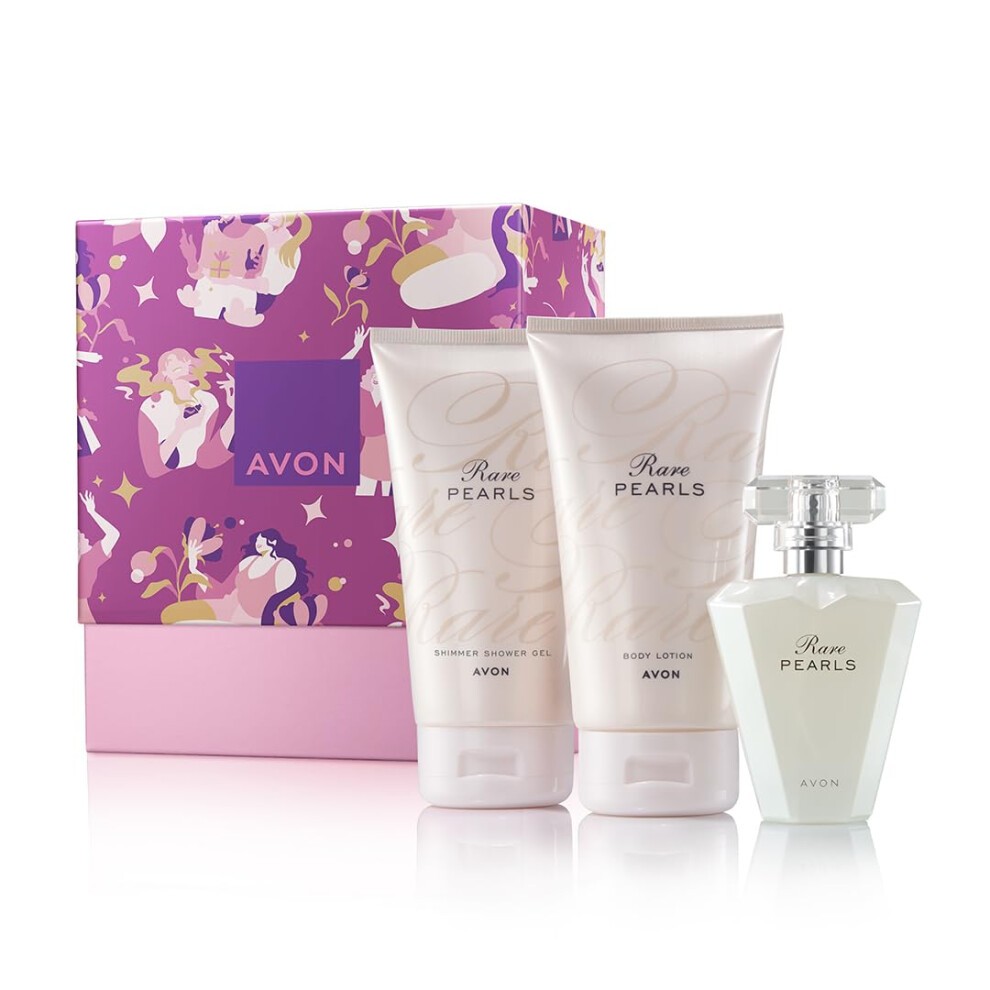 Rare Pearls Three Piece Gift Set with Rare Pearls EDP 50ml, Body Lotion 150ml and Shower Gel 150ml in a Gift Box