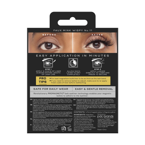 Eylure Luxe Pro Magnetic 10 Magnets Felt Tip Wispy False Lashes 1