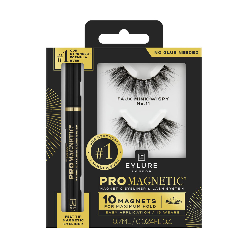 Luxe Pro Magnetic 10 Magnets Felt Tip Wispy False Lashes