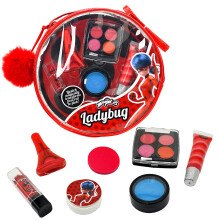 Set di Trucco per Bambini Miraculous Ladybug - 10 Pezzi con Smalto, Gessetti per Capelli, Adesivi e Altro
