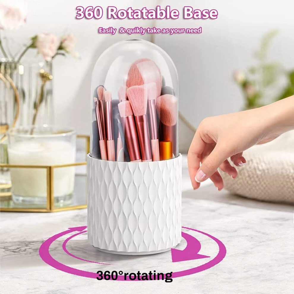 2piece-makeup-brush-holder-dustproof---waterproof-storage-make-up-brush-organizer-storage-with-lid-for-vanity-and