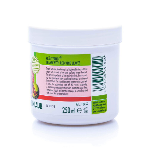 Crème mit Rotem Weinlaub - 250 ml 1