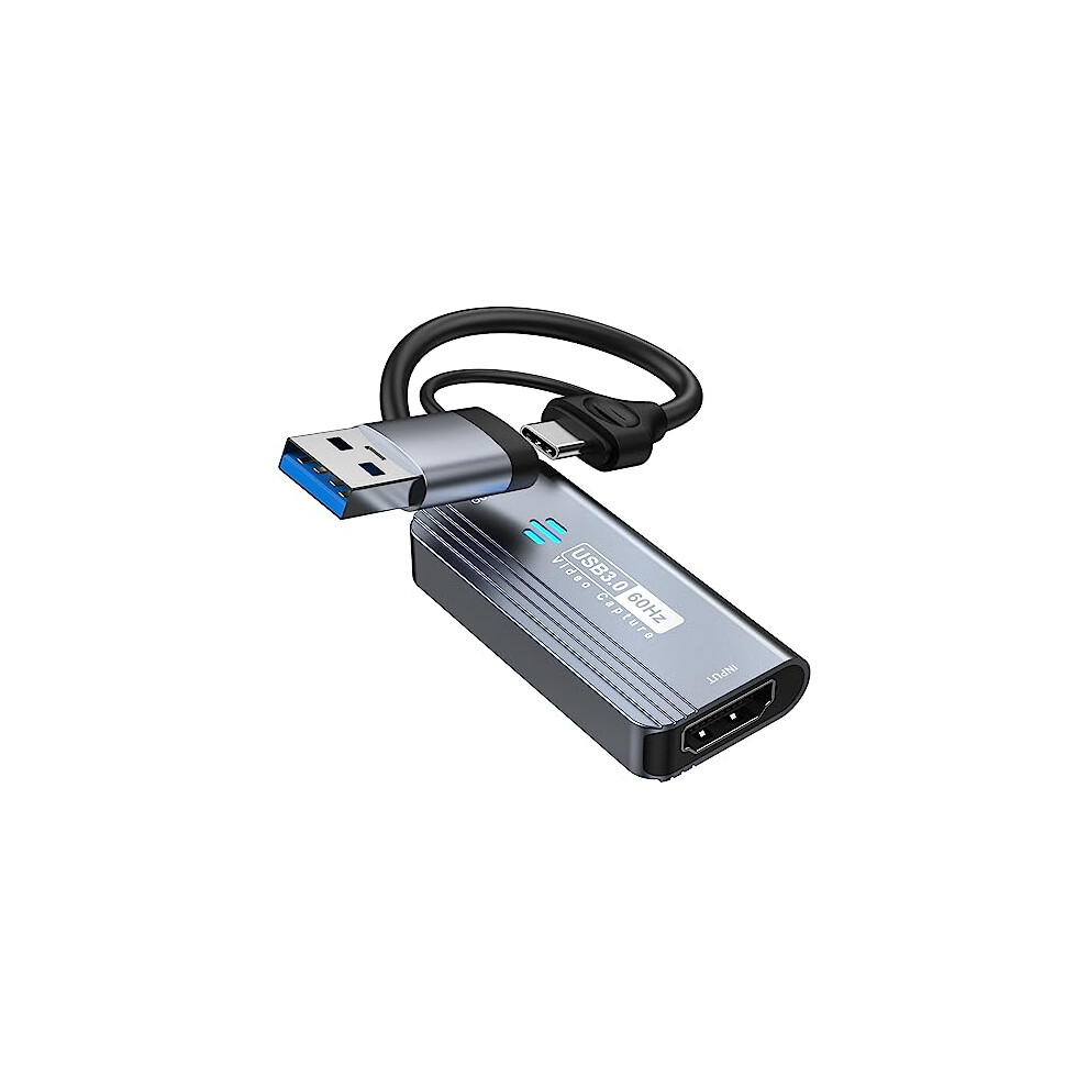 Video Capture Card, 4K Hdmi To Usb3.0/Type-C Capture Card, 1080P 60Fps Video Capture Device, For Streaming, 757611706103