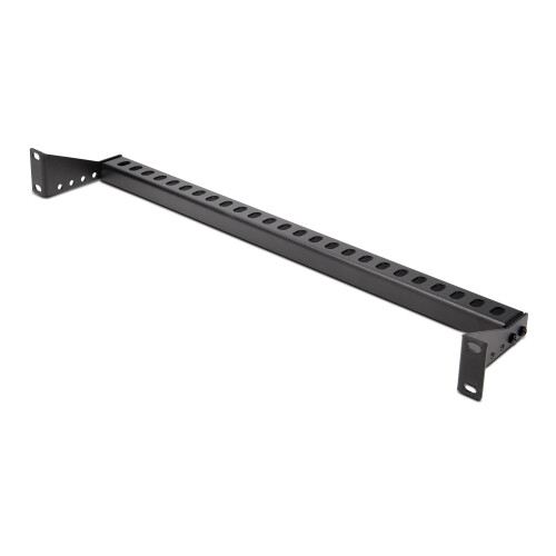 StarTech.com 1U Rack Mountable Cable Lacing Bar w/Adjustable Depth, Cable Support Guide For Organized 19" Racks/Cabinets, Horizontal 1