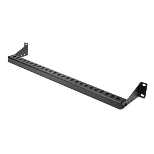 StarTech.com 1U Rack Mountable Cable Lacing Bar w/Adjustable Depth, Cable Support Guide For Organized 19" Racks/Cabinets, Horizontal