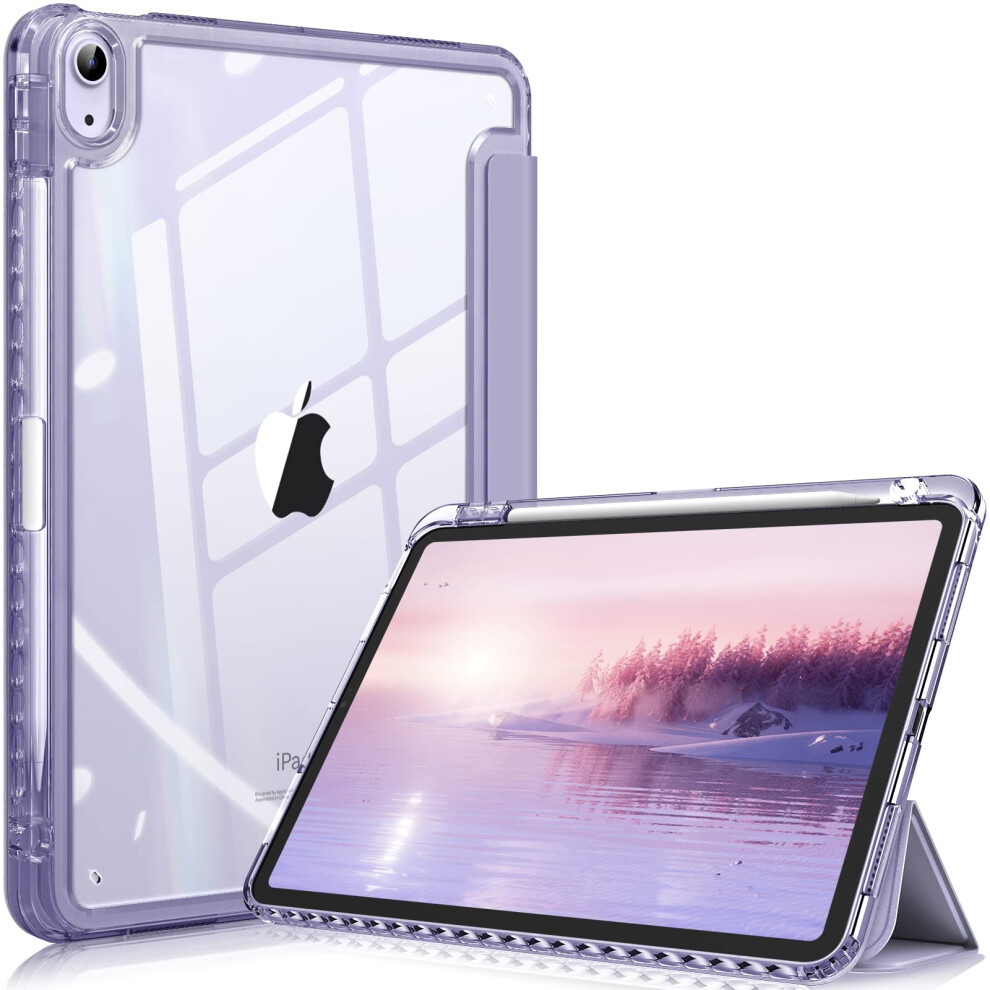 Photos - Other for Computer Fintie Hybrid Case Compatible with iPad Air 5th Generation  / iPad Air 4th Generation  10.9 inch - Slim Clear Back  (2020)(2022)