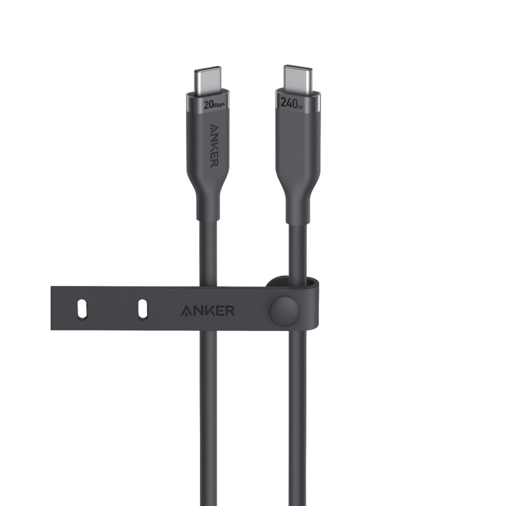 USB4 Gen 2 Cable, 20 Gbps Data Transfer, 4K HD Display, 3 ft Bio-Based 240W Charging USB C to USB C Cable, For iPhone 15