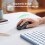 Mouse fără fir ergonomic Ugreen Bluetooth 2,4 GHz - Albastru 3