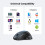 Mouse fără fir ergonomic Ugreen Bluetooth 2,4 GHz - Albastru 6