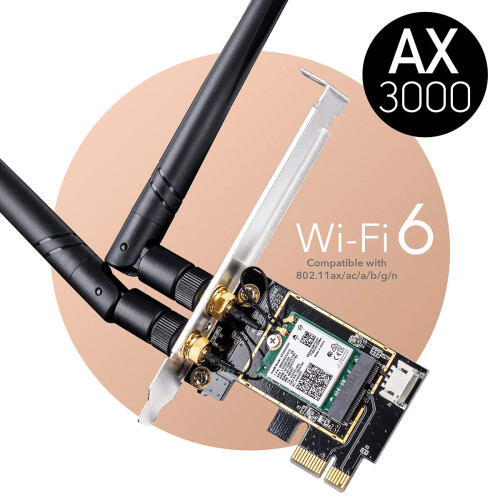 Cudy WE3000 network card Internal WLAN / Bluetooth 2400 Mbit/s 2