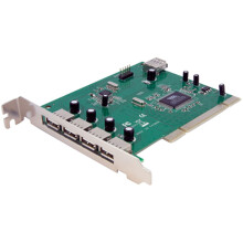 7 Port PCI USB Card Adapter - PCI to USB 2.0 Controller Adapter Card - Full Profile Expansion Card (PCIUSB7)