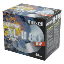 CD-RW 80 Storage Media (Audio / Music 80 minutes) - Pack of 10 disc in jewel case