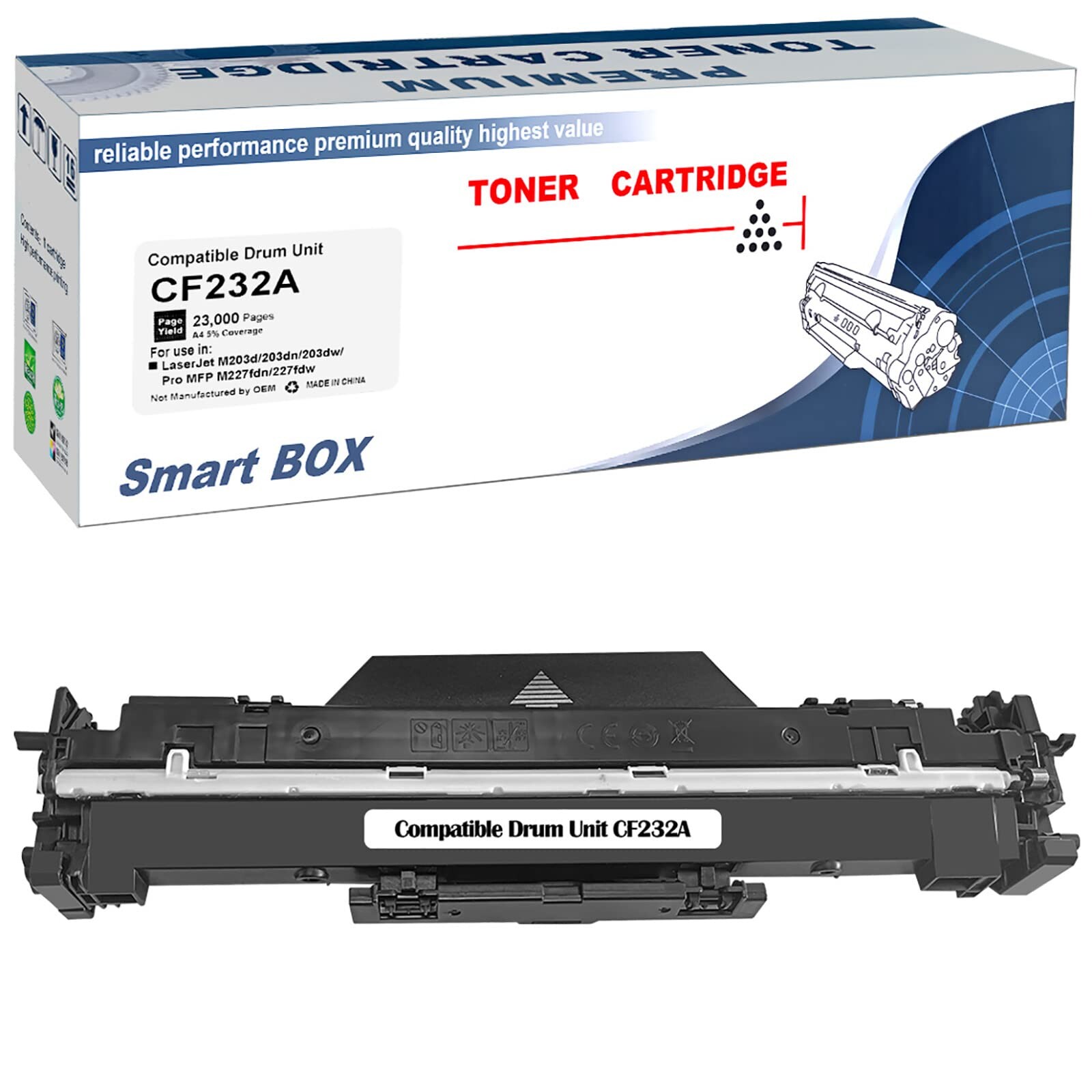 Compatible 32A CF232A Drum Cartridge for HP Laserjet pro M118dw M203d