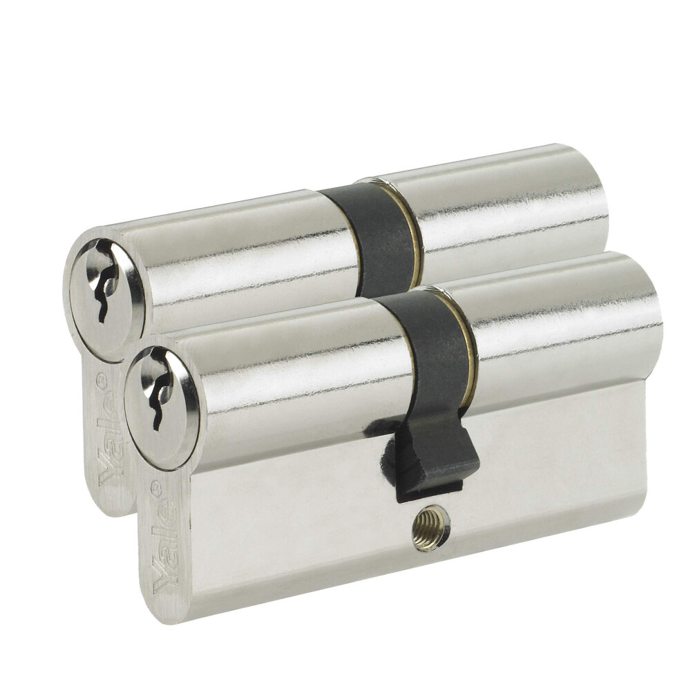 B-ED4545KA-SNP - Euro Cylinder Lock - Keyed Alike - 45/45 (100mm) / 45:10:45 - Nickel Finish - Standard Security - 2