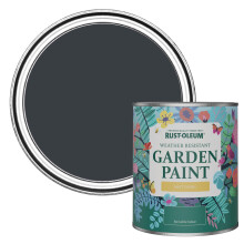 Grey Mould-Resistant Garden Paint In Matt Finish - Anthracite (RAL 7016) 750ml