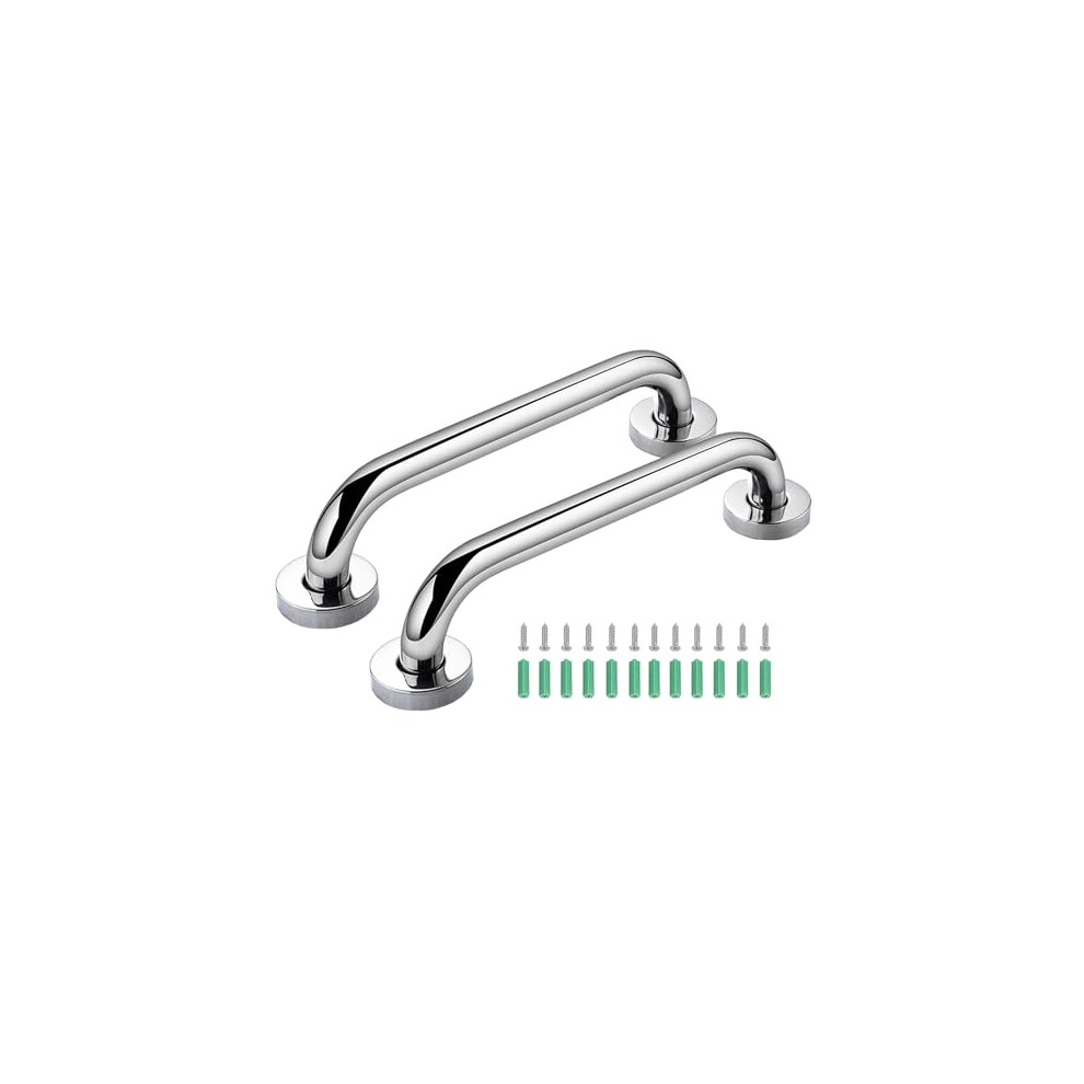 2Pcs Non-Slip Staircase Handrail, 33.5cm Stainless Steel Outdoor Handrail, Stair Handrails for Elderly Outdoor Indoor