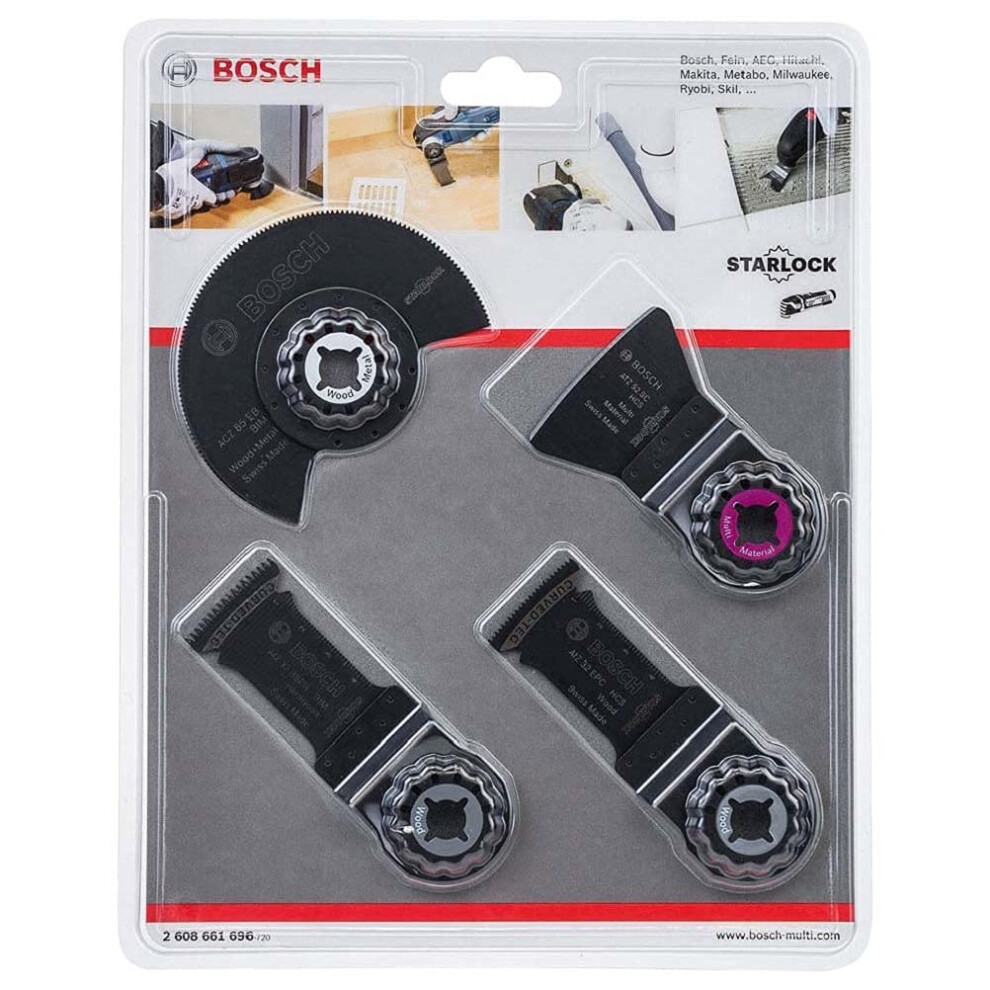 4-Piece Starlock Multitool Set for Floor and Installation (Accessories Multitool) , 28.1cm x 22cm x 2cm, Black